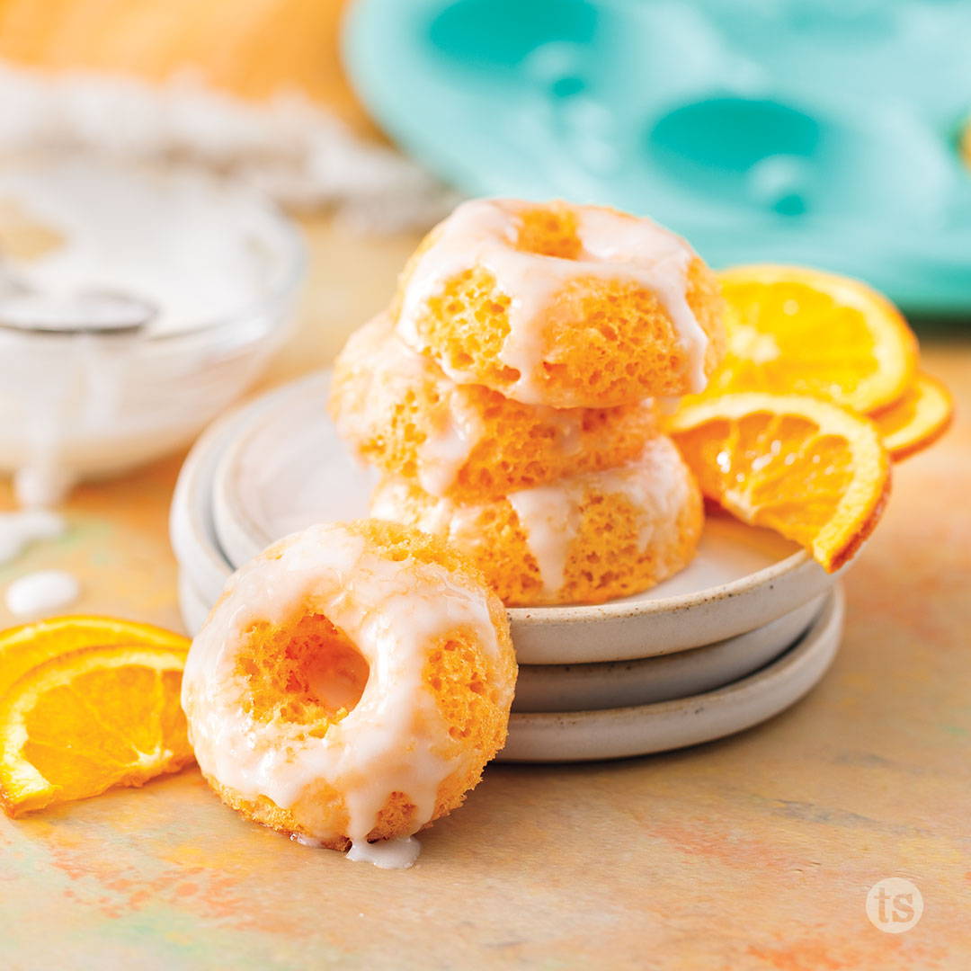 orange dreamsicle mini donuts