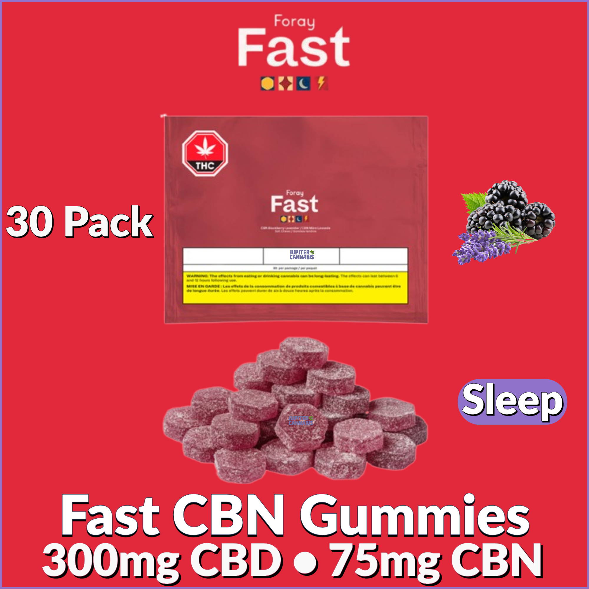 Fast CBN Gummies by Foray | Jupiter Cannabis Winnipeg