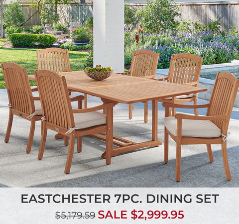 Eastchester 7-piece dining set on sale for $2,999.95.
