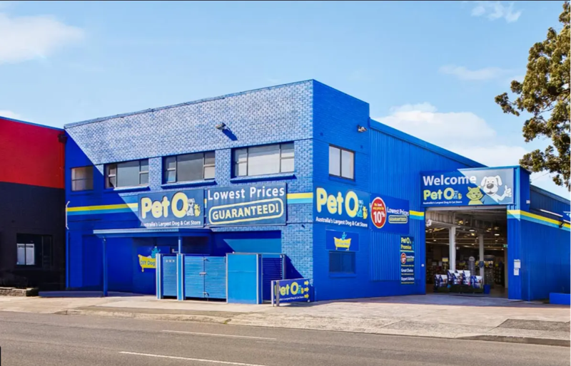 Exterior view of the PetO pet store in Rockdale, Sydney.