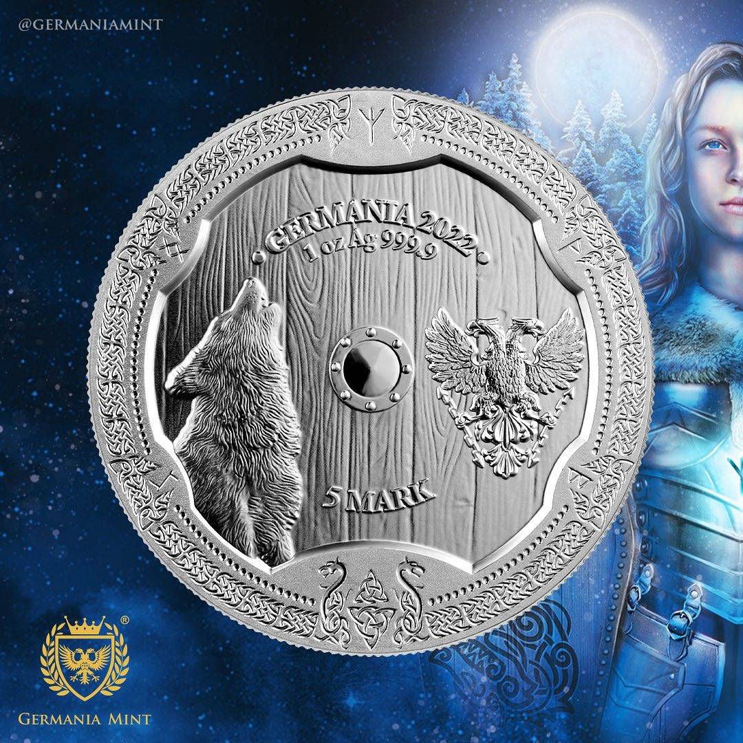 Germania Mint 2022 Valkyries Hildegard 1 oz Silver Coin - Great ...