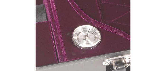 Bobelock Fiberglass Half Moon Viola Case Hygrometer