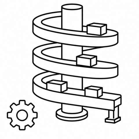 Custom Spiral Conveyor Icon
