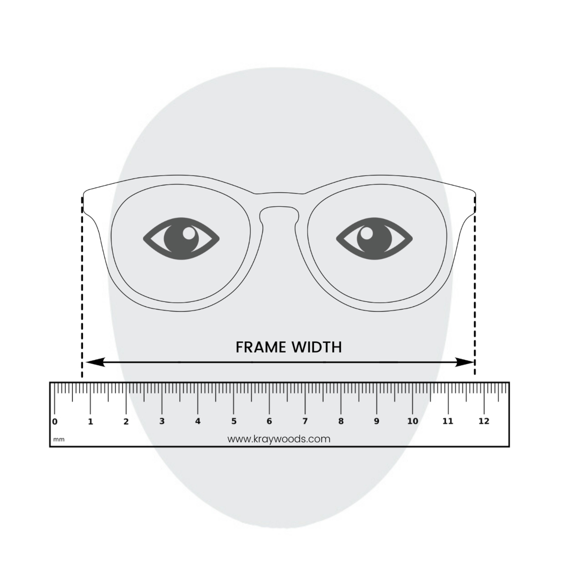 Comment choisir des lunettes de soleil surdimensionnées pour les grosses têtes - Mesure de la largeur de la monture