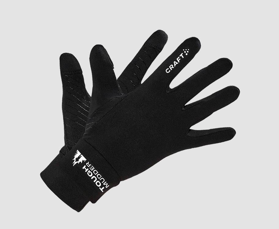 an image of black Tough Mudder racing gloves by Craft