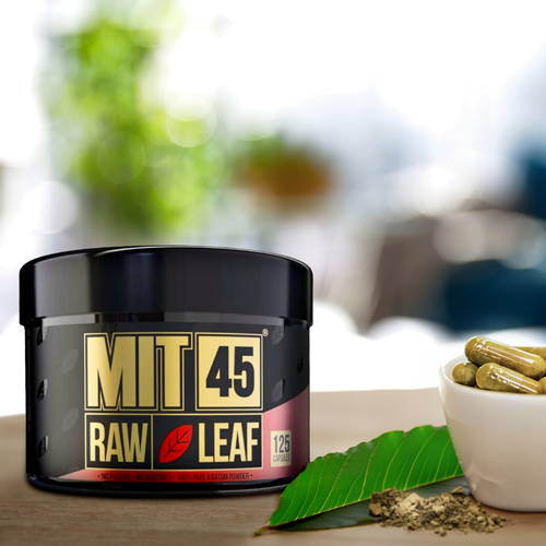 MIT 45 Raw Red Leaf Kratom 125 Capsules