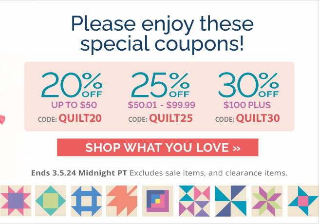 National Quilting Month Coupons