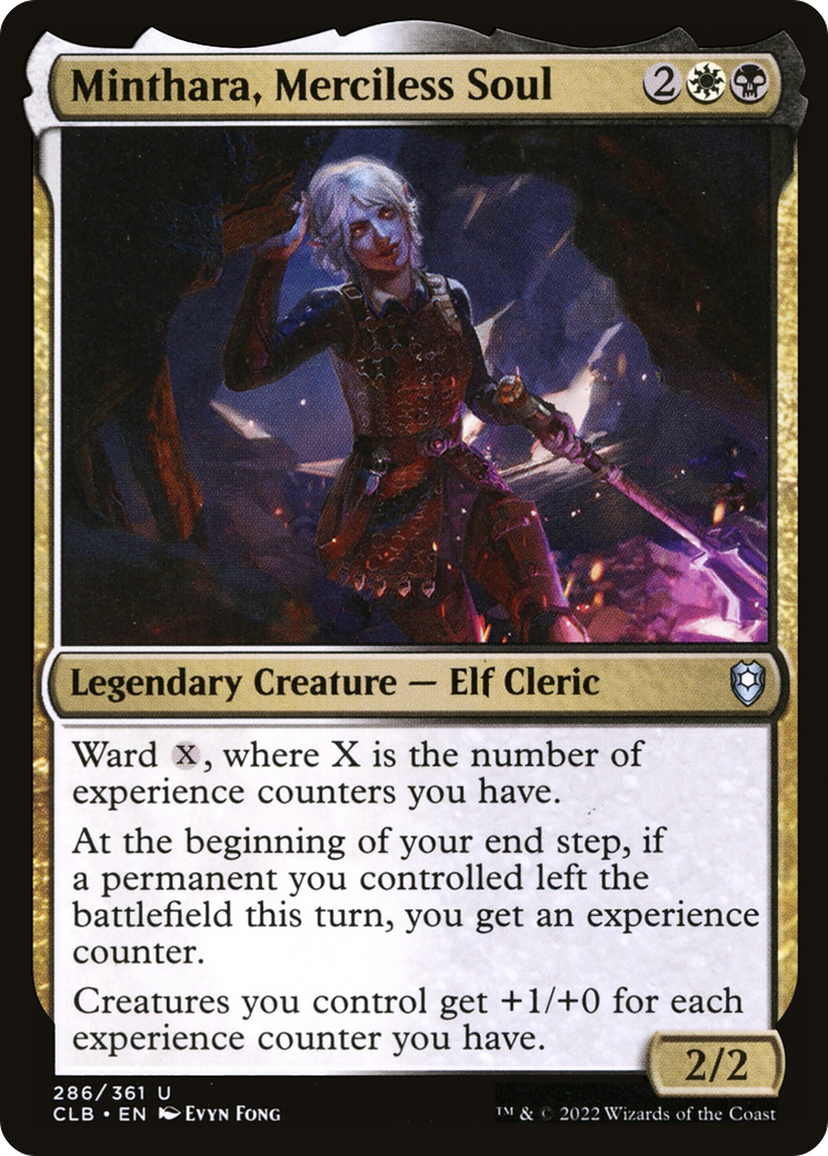The MTG Card Minthara, Merciless Soul.