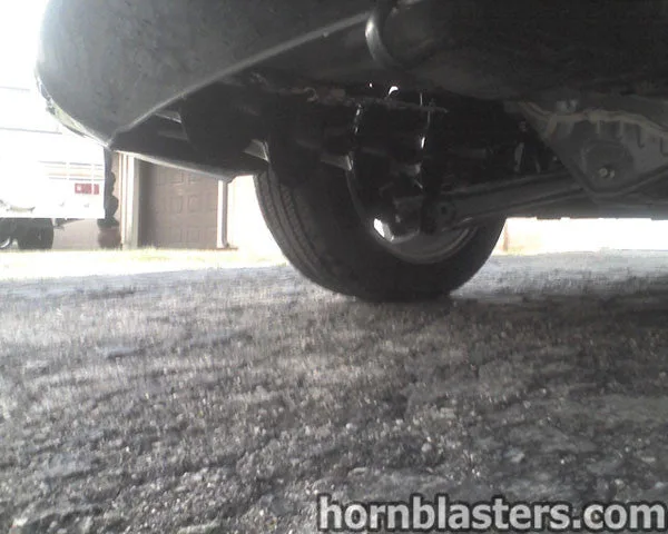 Finished Conductor's Special 232 train horn kit overview on Jason's 2010 Honda Civic HornBlasters gallery photo 9
