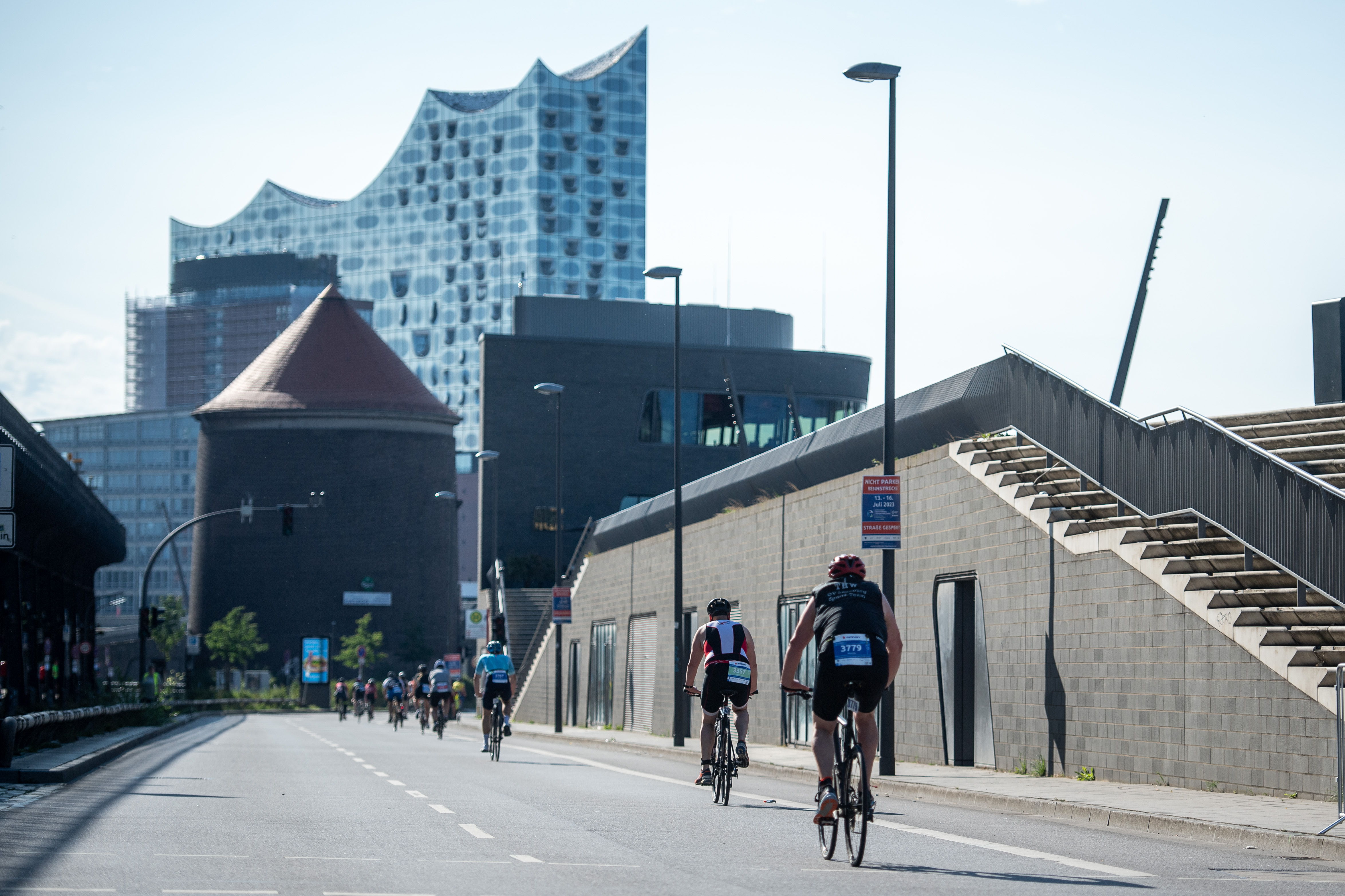 Die Radstrecke des World Triathlon Championship Series Hamburg 2026.