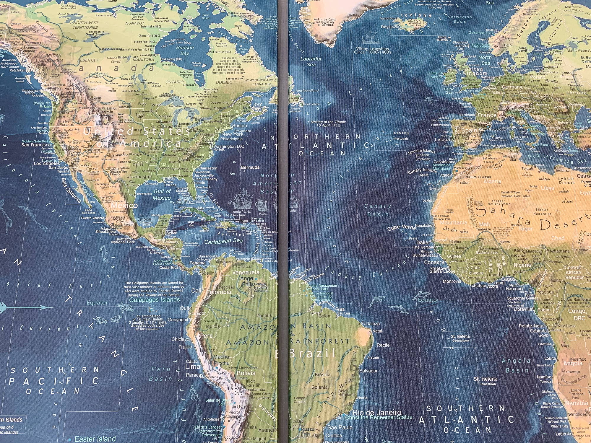 world map art canvas
