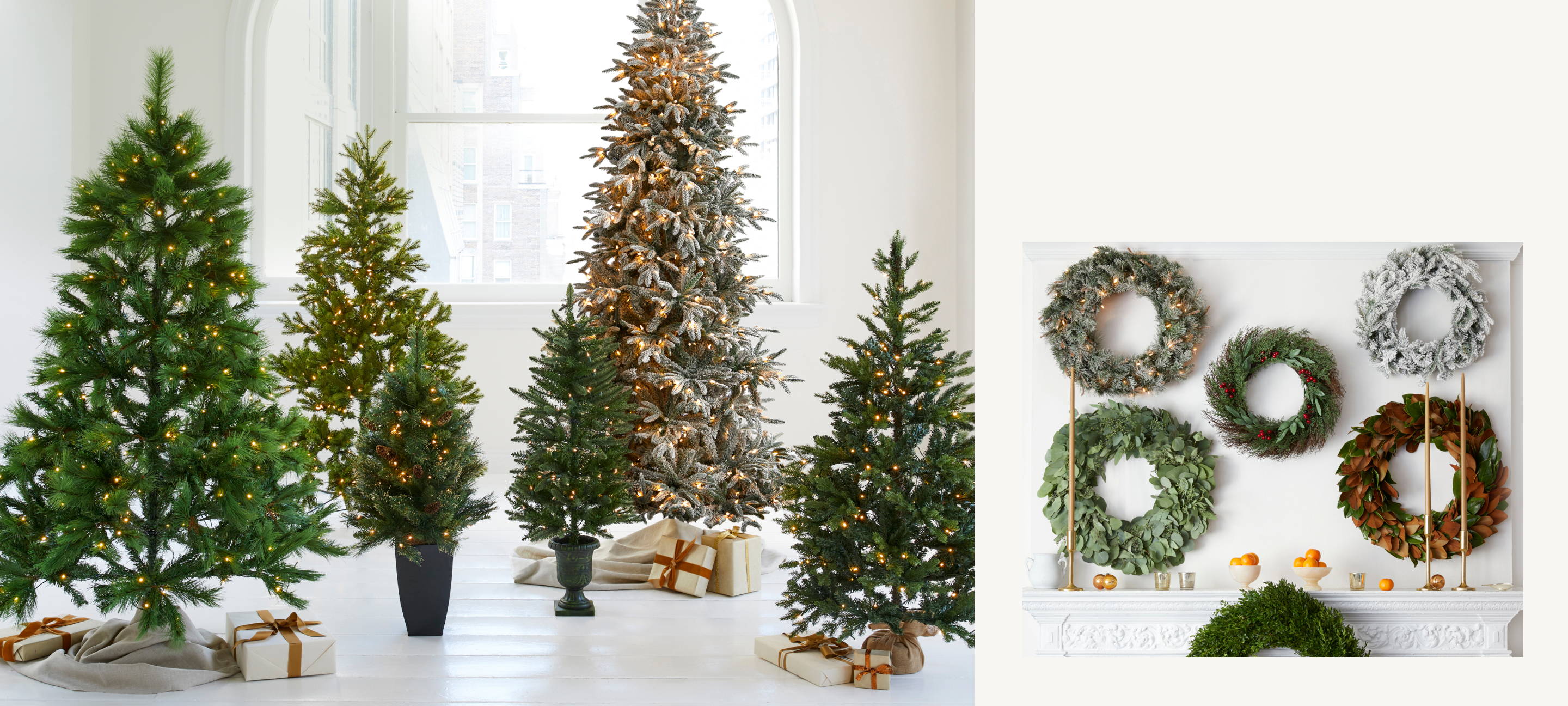 Shop Holiday Greenery and Trees