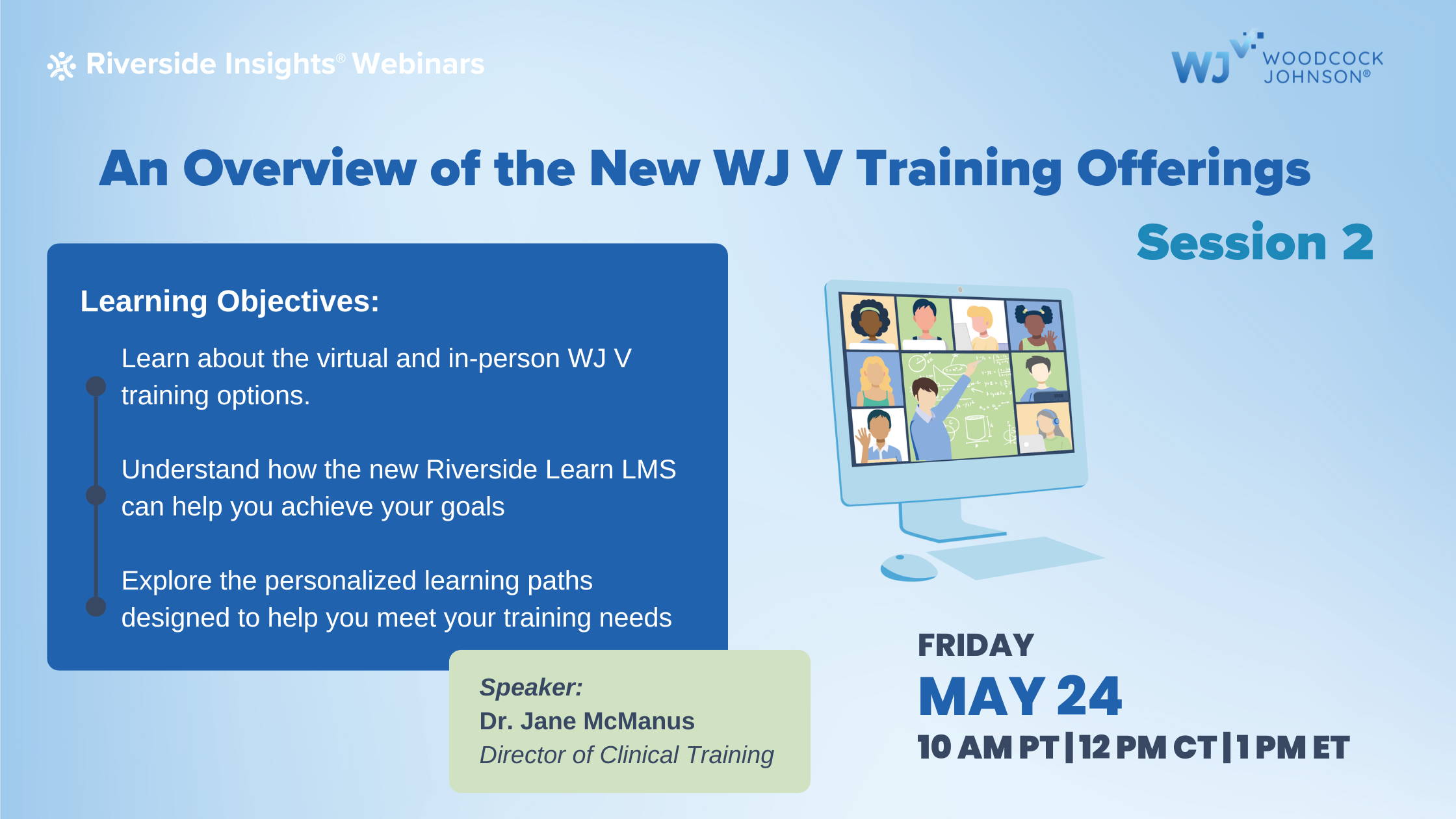 WJ V Training Webinar