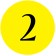Yellow circle with the number 