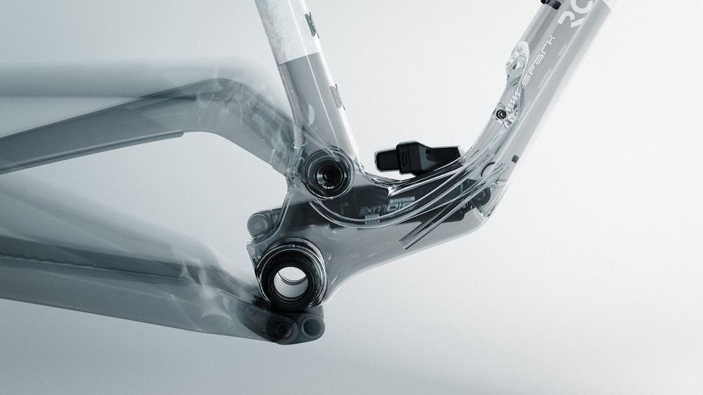 Scott Spark RC 2027 rear suspension transparent