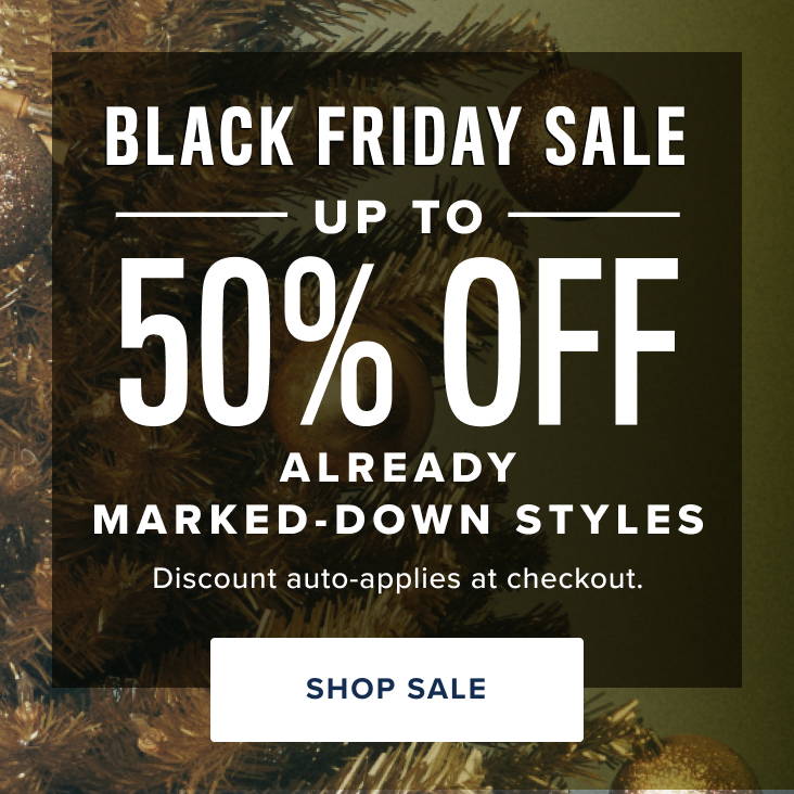 Black Friday Sale up to 50% off.