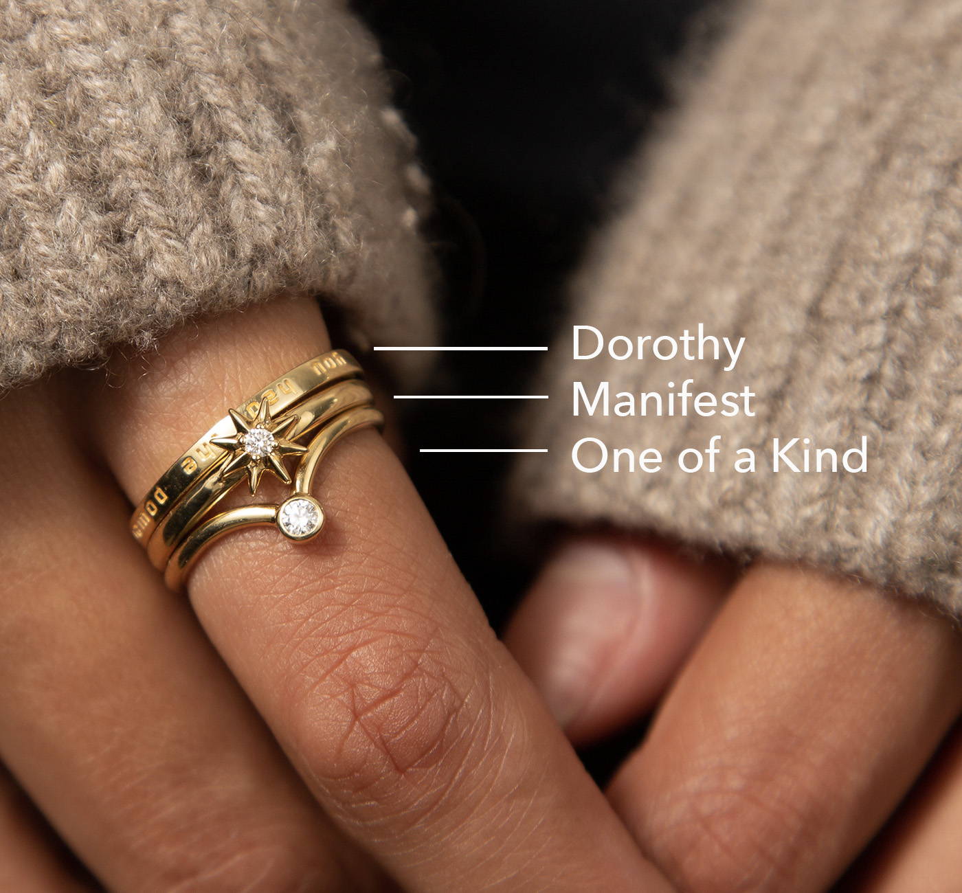Poesy Stackable Rings