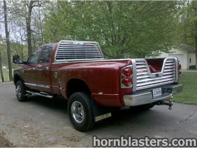 Shocker XL Train Horn component placement on Tara's 2007 Dodge Ram 3500 photo 2