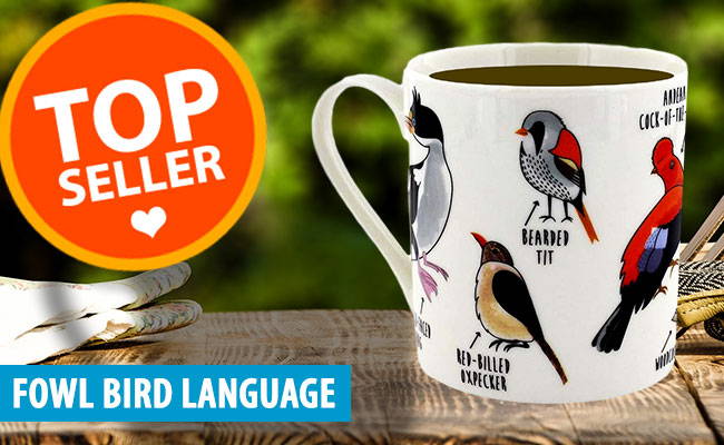 Fowl Language Bird Mugs, towels, cards and gifts