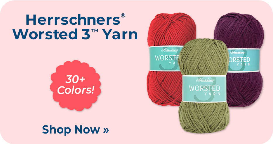 Herrschners Worsted 3 Perfectly sized for your mini projects.