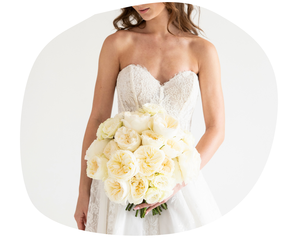 ivory garden bridal bouquet