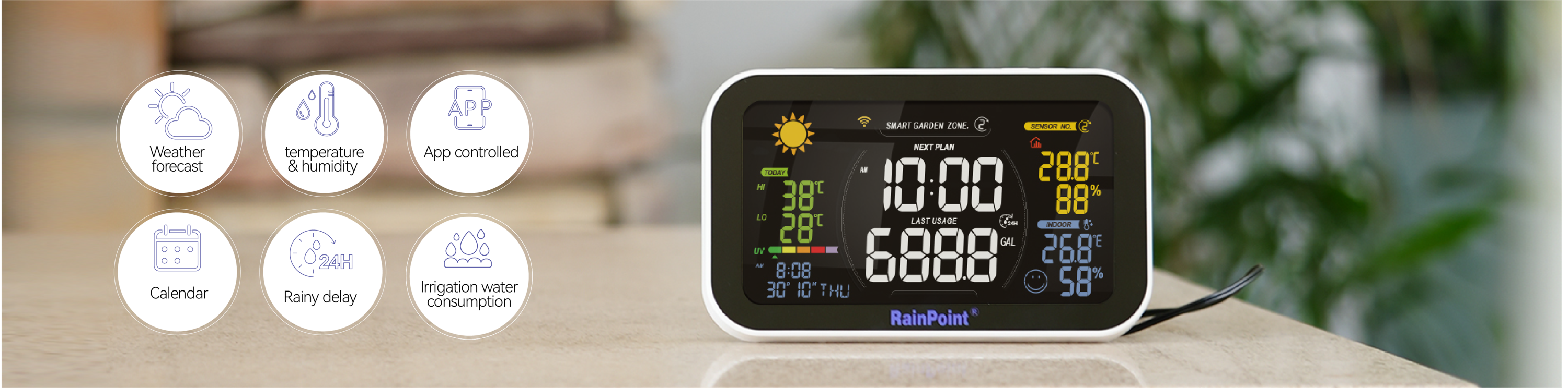 RainPoint Smart Irrgation Display Hub