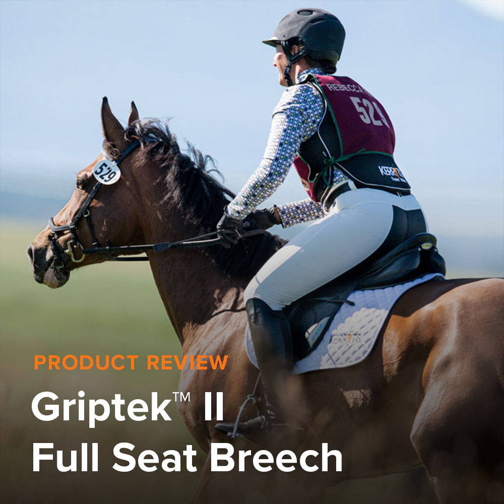 Kerrits employees review the Griptek II Full Seat Breech