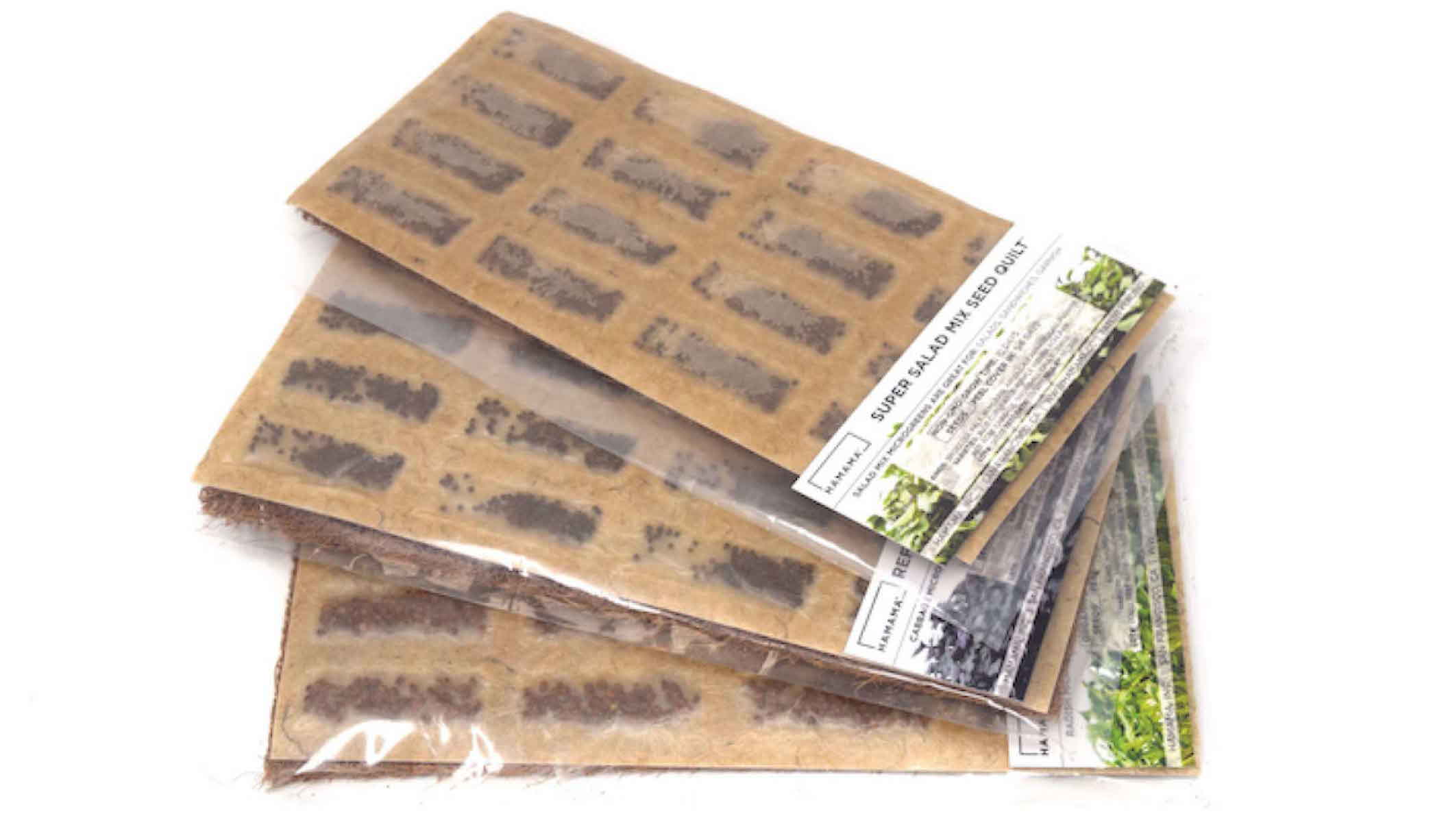 Seed Quilts for growing different microgreen seeds.