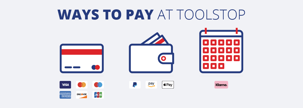 ways to pay at Toolstop
