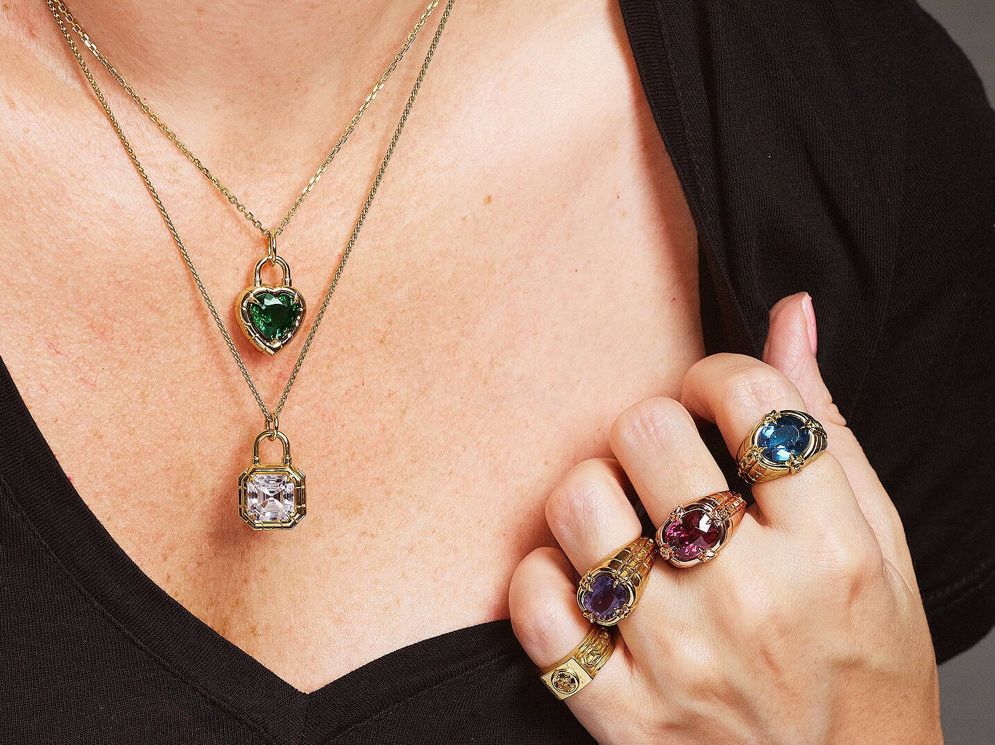 Jewelry styling - gemstones