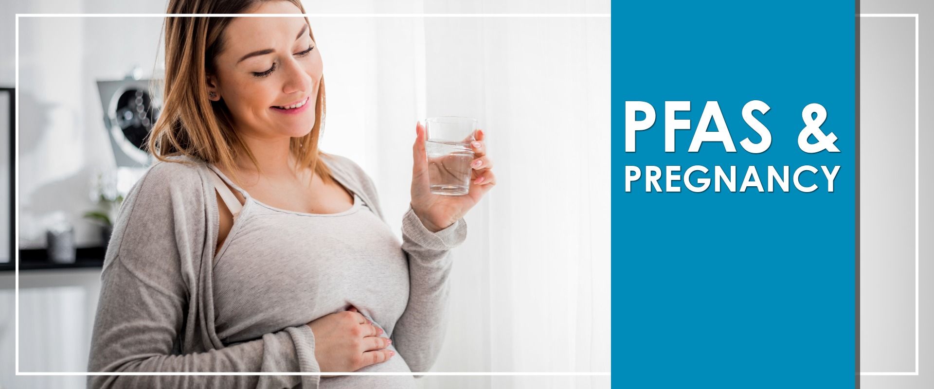 Pregnant Woman Drinking Glass of Water