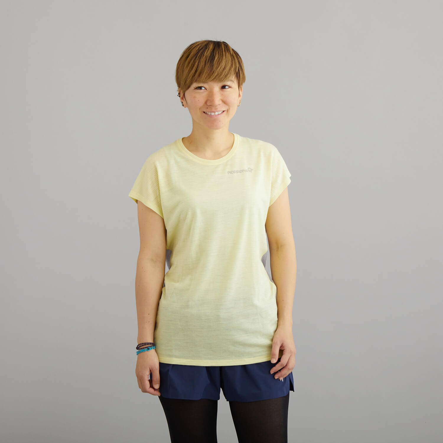 NORRONA（ノローナ）/ビティホーン ウールTシャツ/イエロー/WOMENS