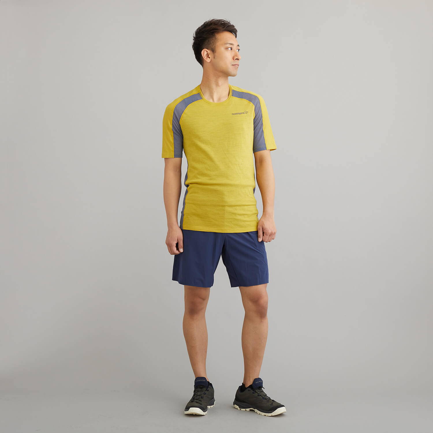 NORRONA（ノローナ）/ビティホーン ウールTシャツ/イエロー/MENS