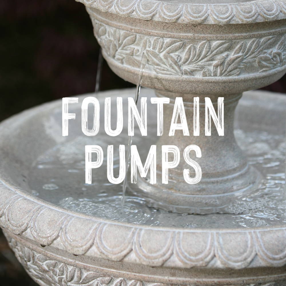 Pumps are the heart of a fountain. Choose the right one for best results.