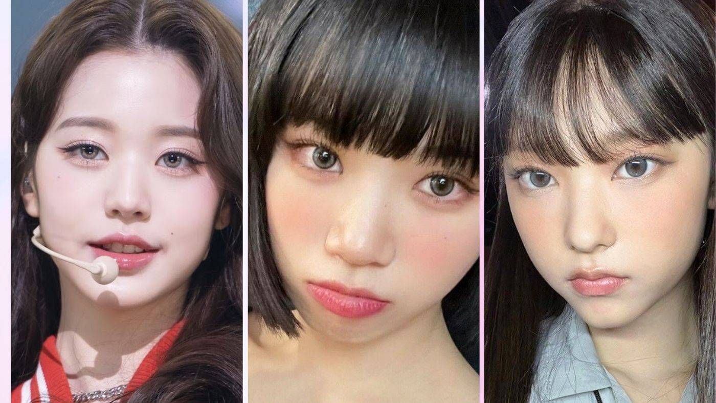 K-Pop Idols wearing colored contact lenses
