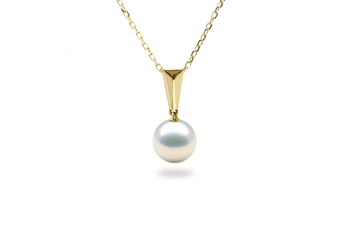 baguette freshwater pearl pendant