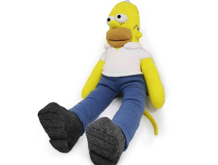 Homer Simpson cartoon character sock monkey
