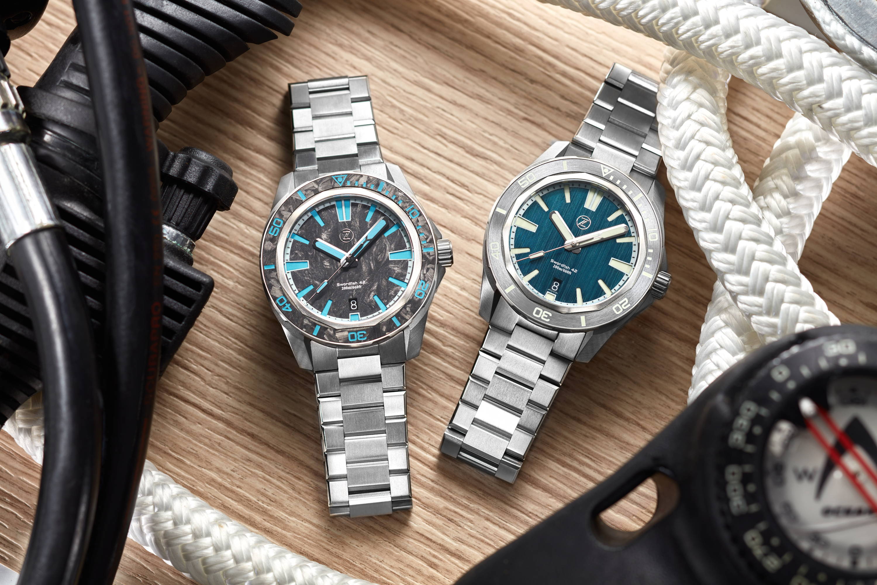 2025 Titanium 42mm Swordfish (photos after drop) / $28 WATCH