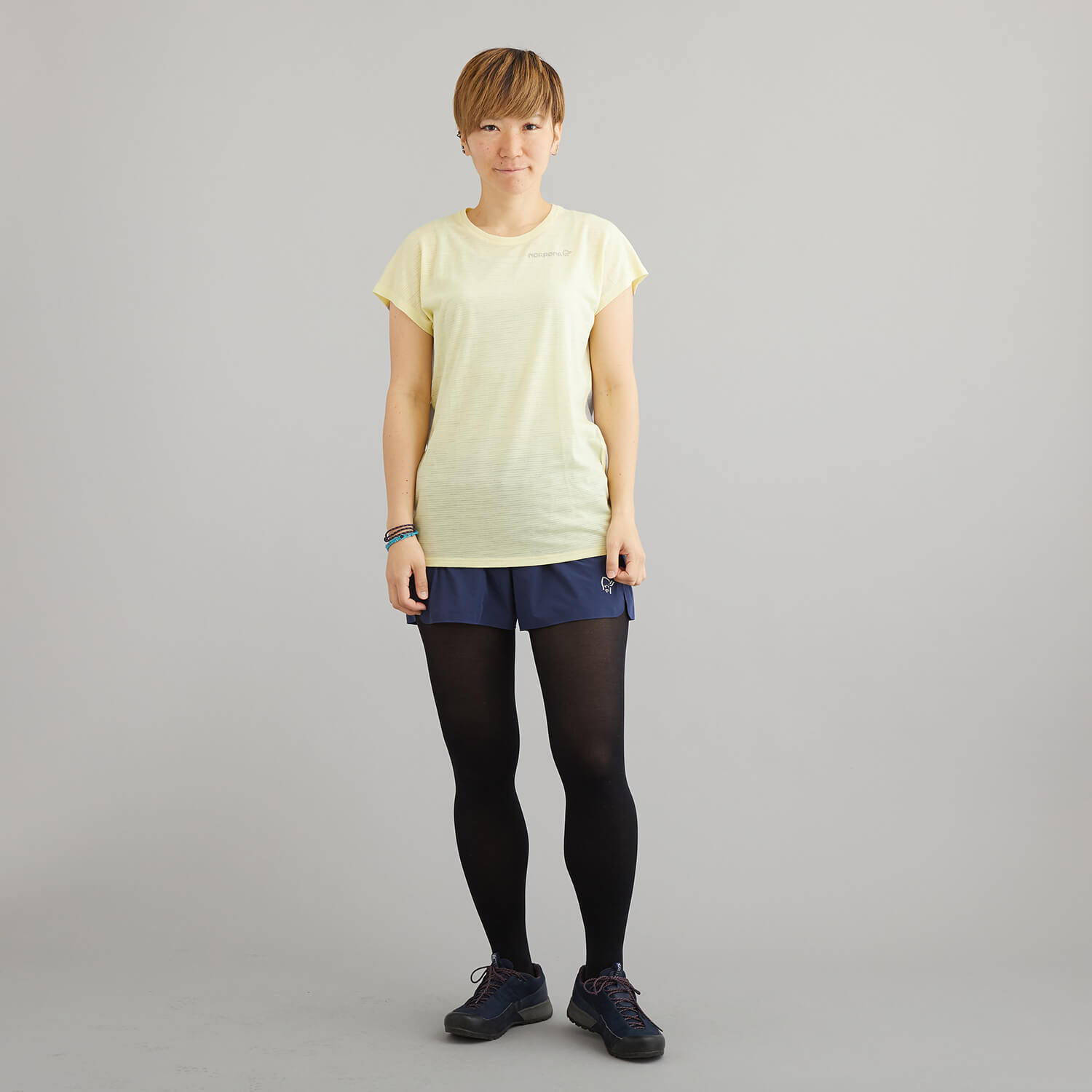 NORRONA（ノローナ）/ビティホーン ウールTシャツ/イエロー/WOMENS