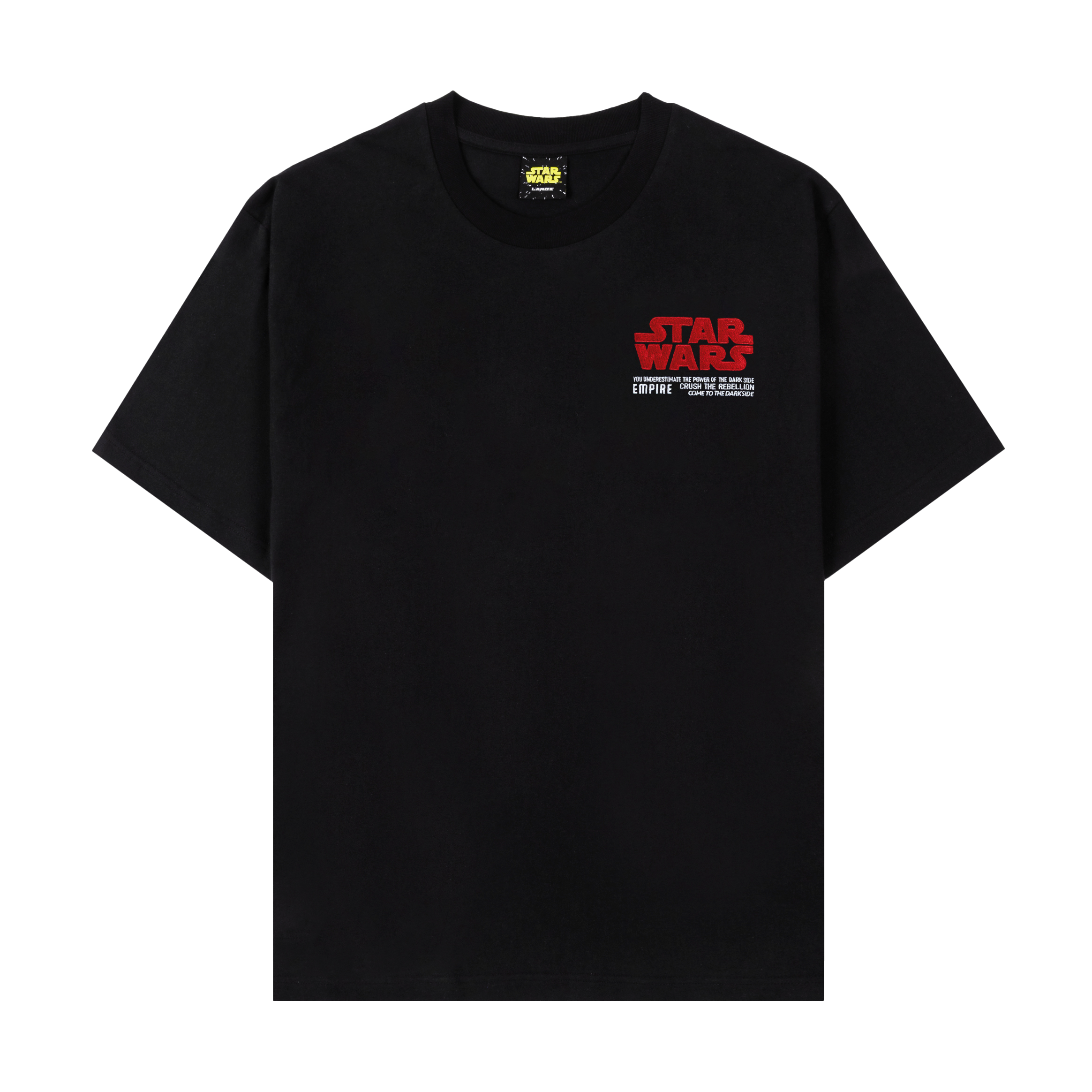 Black t-shirt with red 