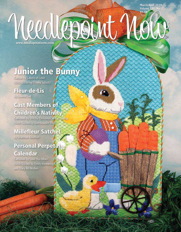 Needlepoint Now magazine March/April 2019 cover