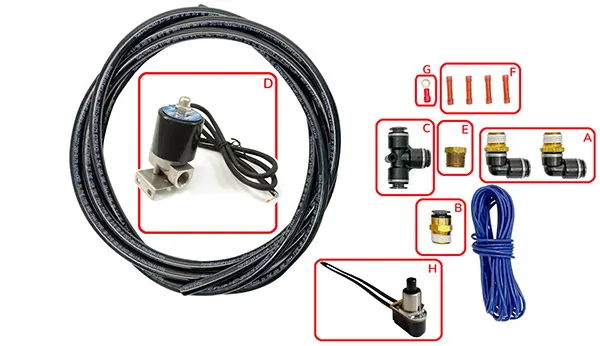Installing the Electric Drain Valve Kit with Dual Tanks