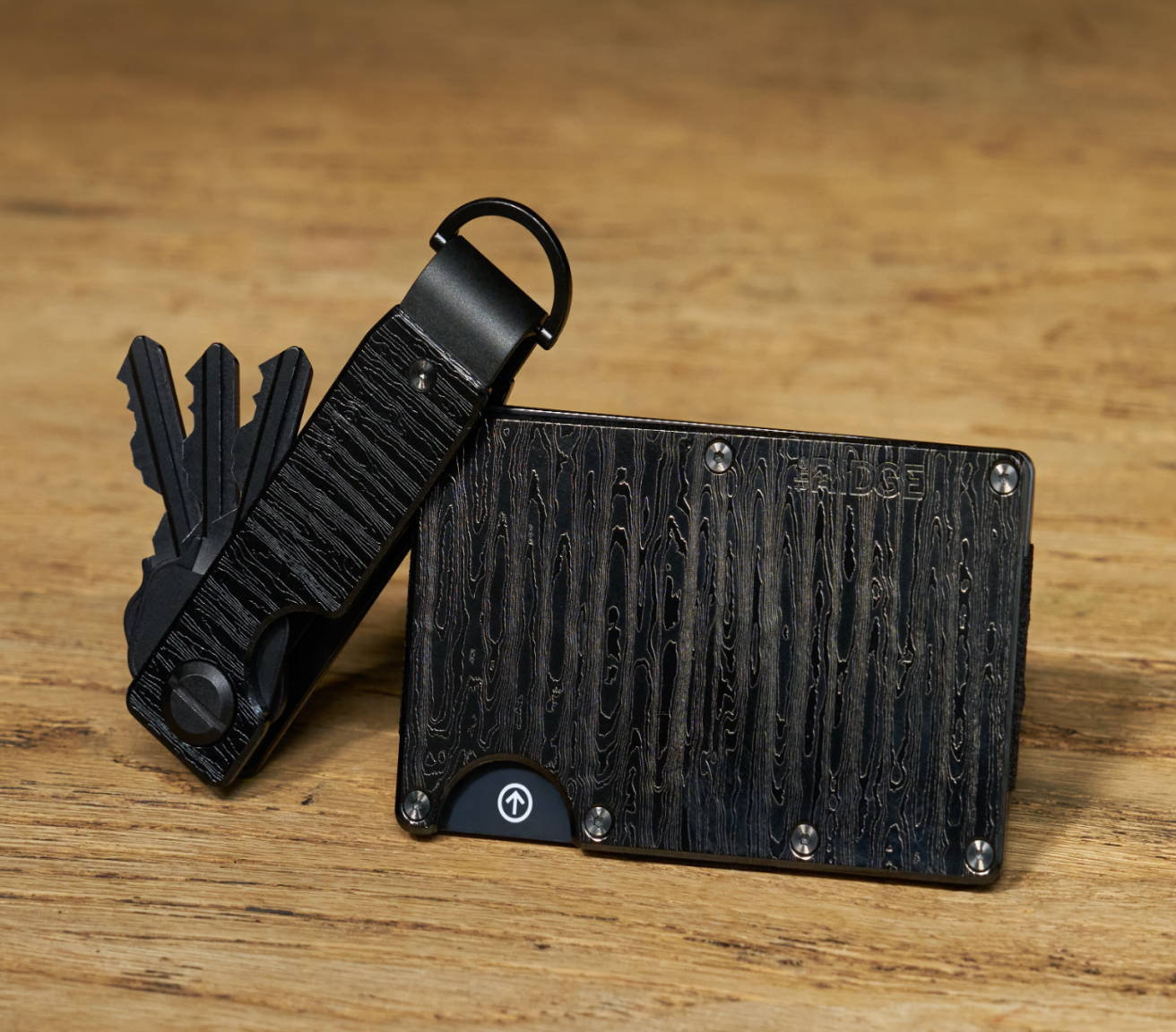 ridge carbon fiber 3k keycase and wallet