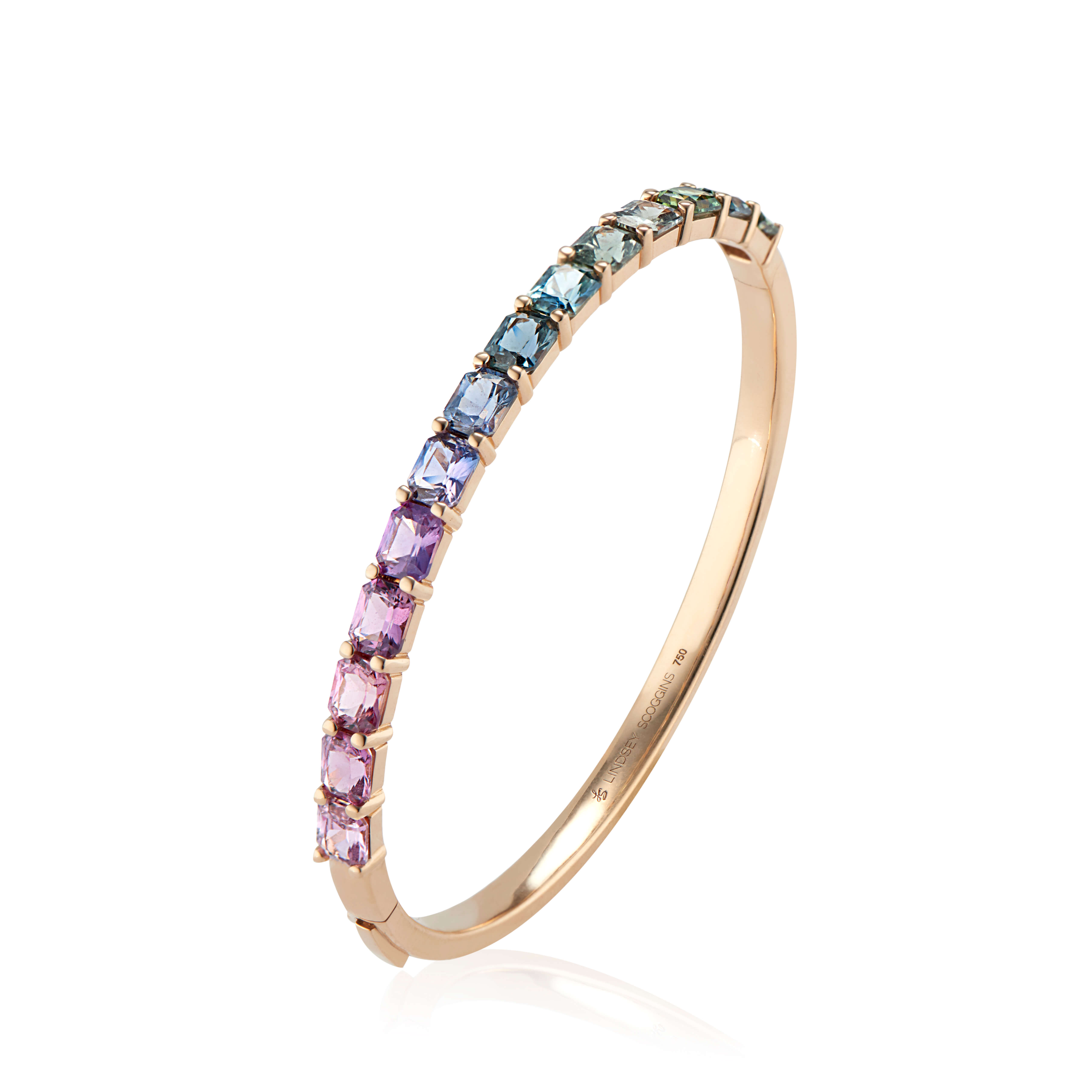 shaded sapphire bangle