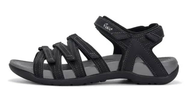Functional sandals for long toes. 