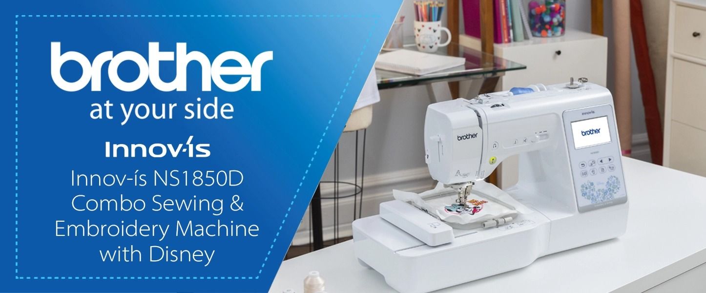 Brother NS1850D Sewing and Embroidery Machine Header
