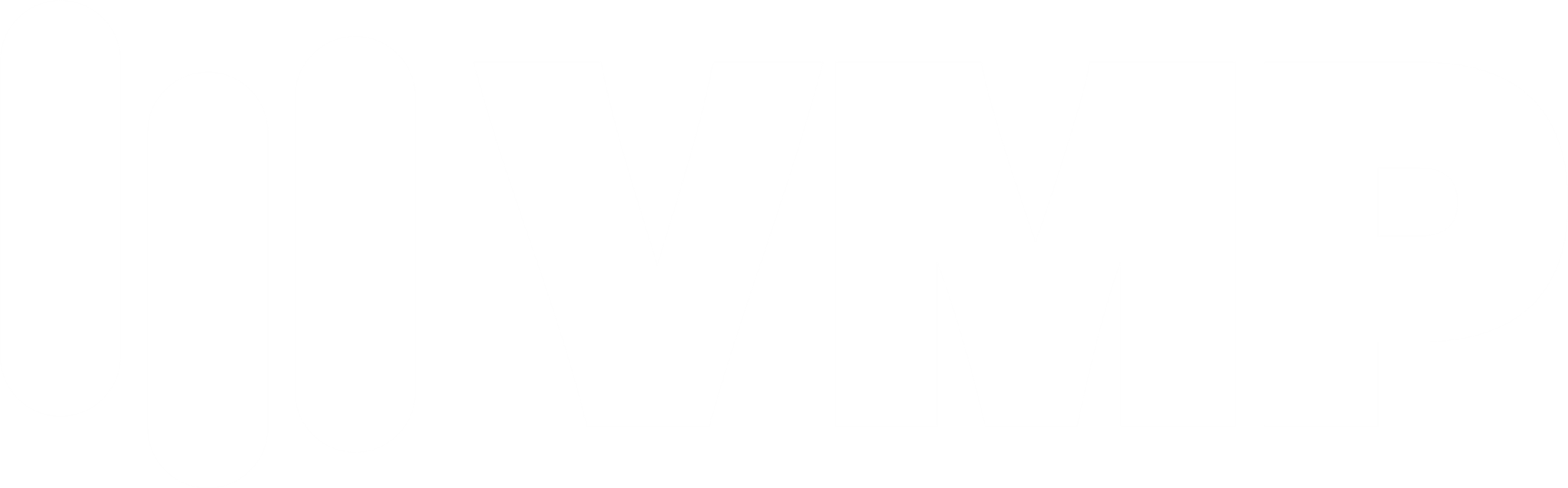 White logo with 