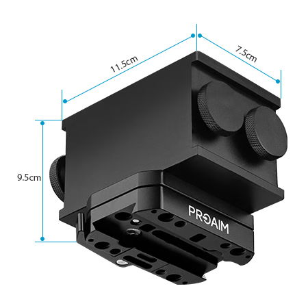  Proaim Quick Release 6TR Mount for DJI Ronin, M/MX Camera Gimbals & Pan Tilt Heads 