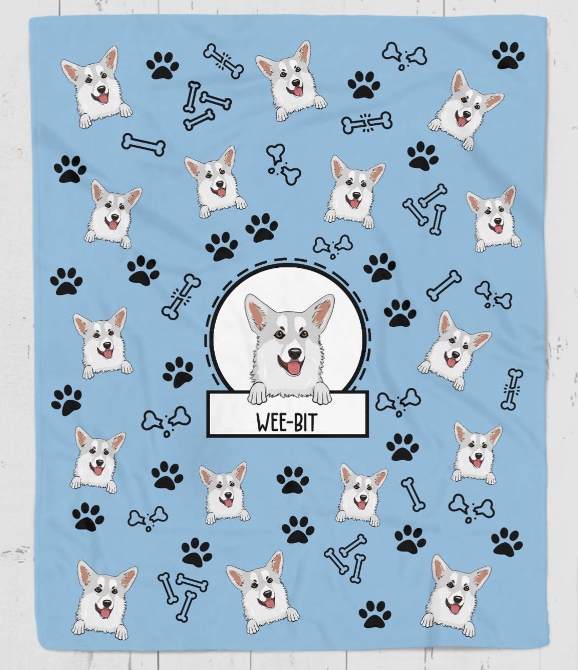 personalized blanket for corgi lovers