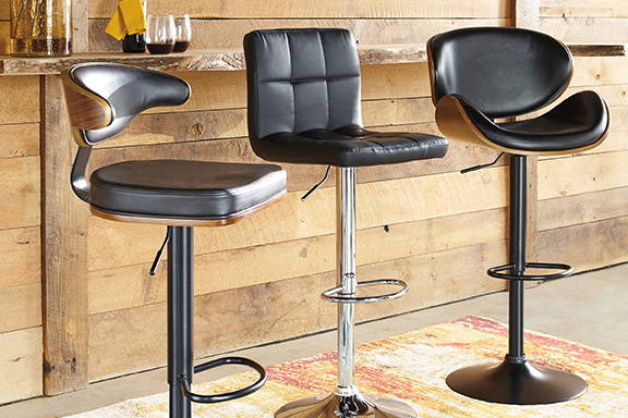 Black Bar Stools for Living Room and Kitchen - Shop Now | Ashley Furniture Homestore